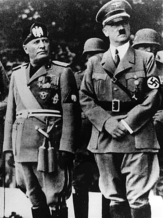 Hitler and Mussolini together