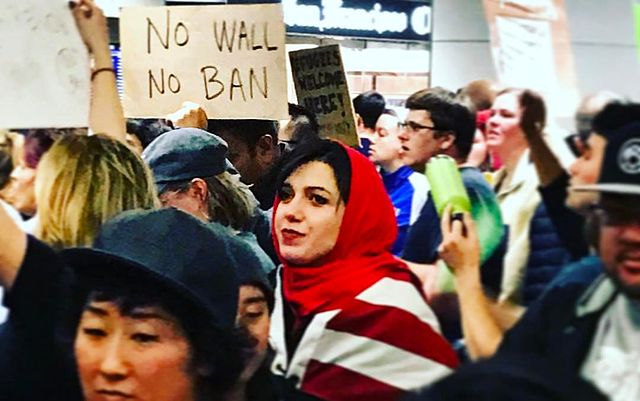 Protest over President Trump's travel ban