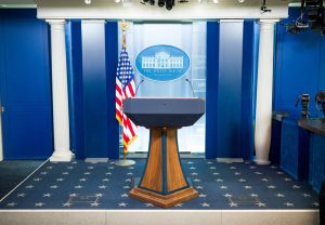 The white house briefing room is ready