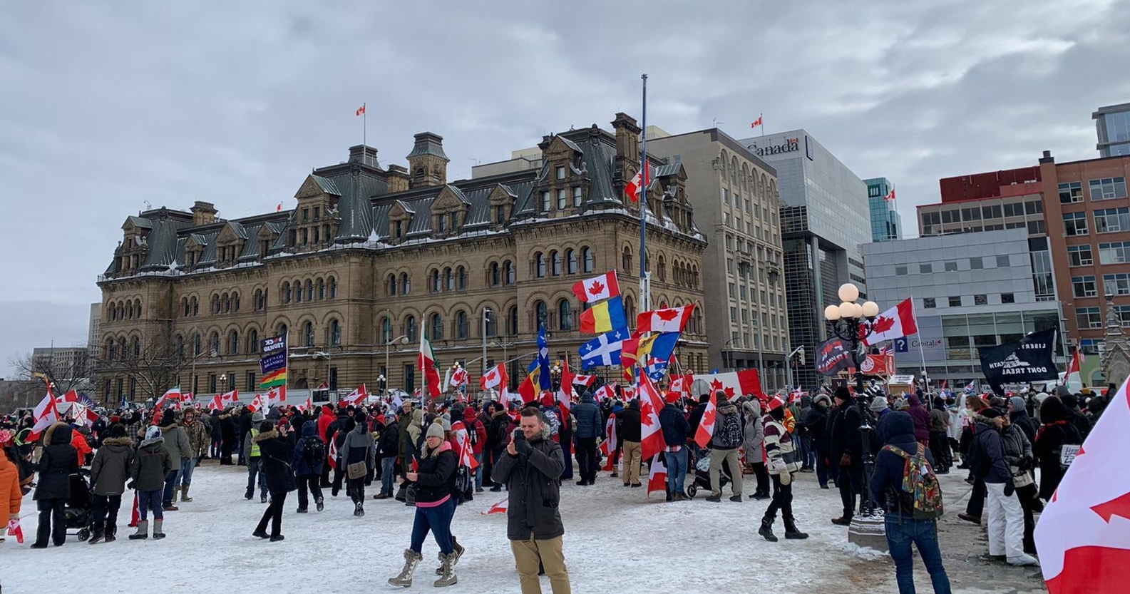 Canada dispatch: making sense of the flags and symbols at the Ottawa protest