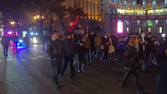 Armenia clash between police and protestors objecting to Azerbaijan border policy injures 50
