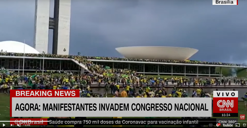 Bolsonaro supporters storm Brazil congress, supreme court, and presidential office buildings