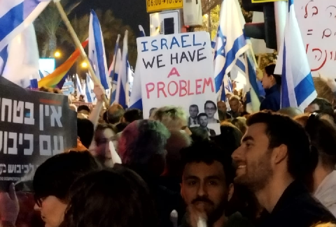 Israel dispatch: 100,000 Israelis take to the streets of Tel Aviv to protest Netanyahu&#8217;s legal reforms