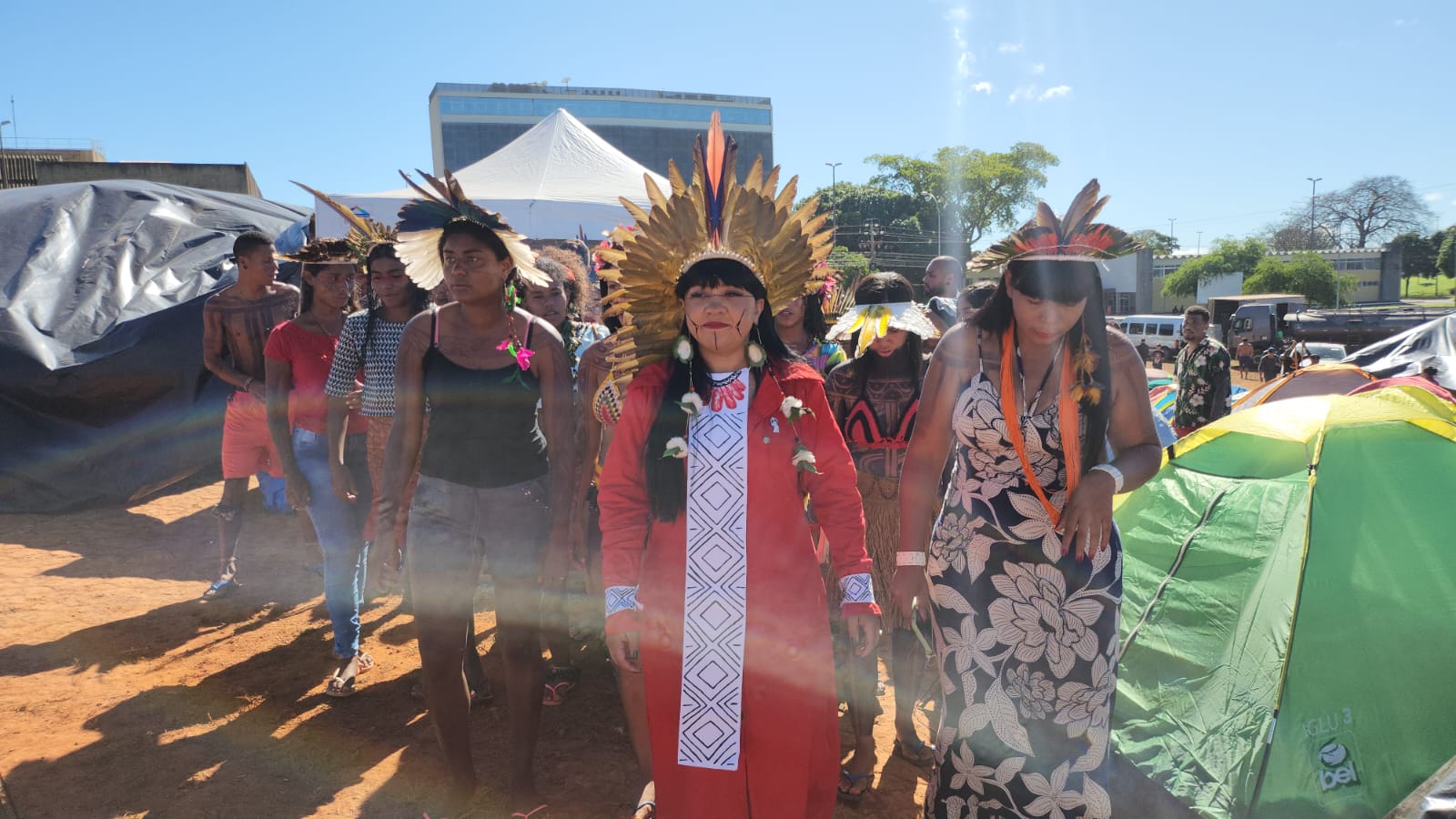 Thousands march in Brazil capital to defend indigenous land rights