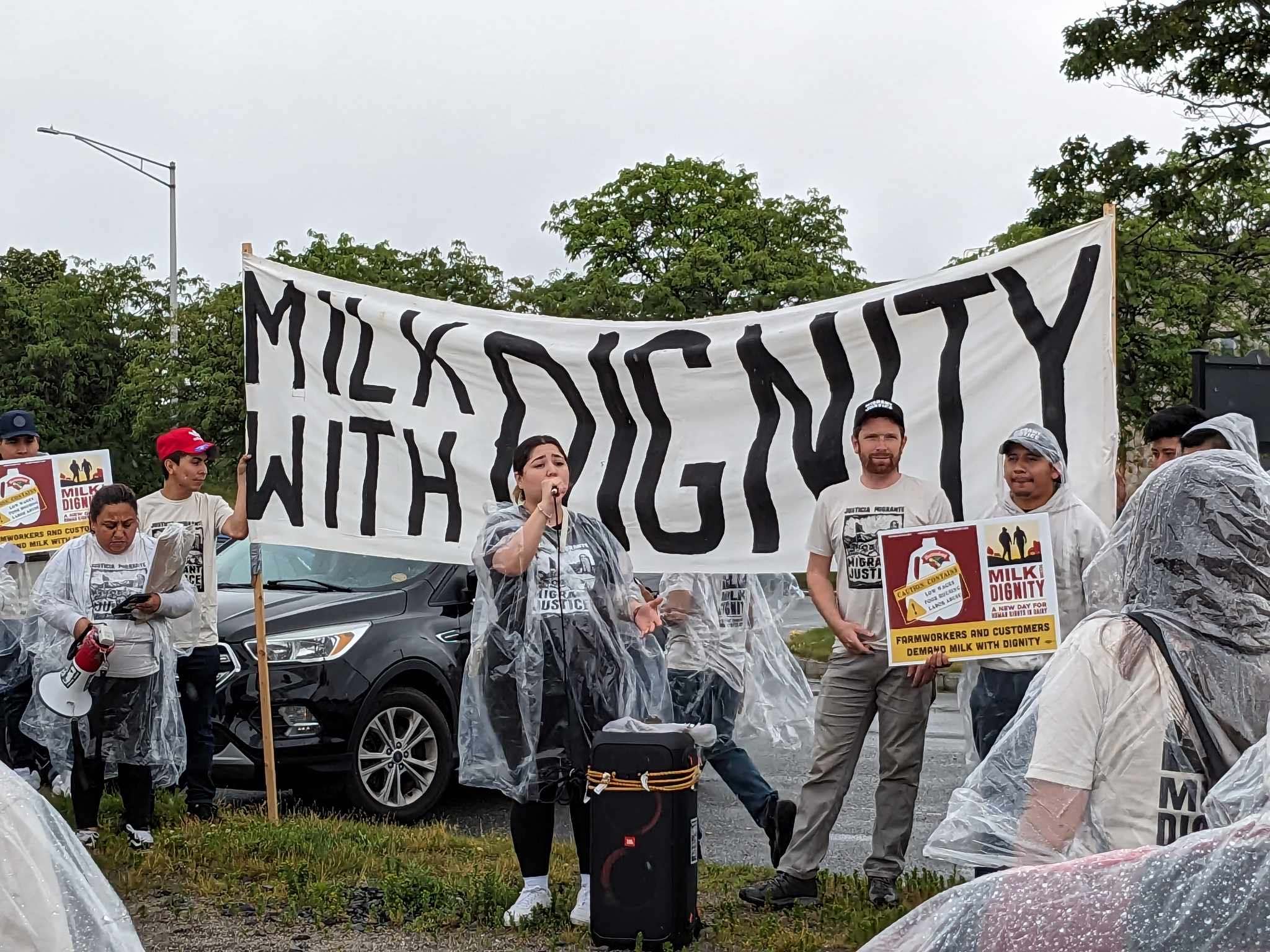 Maine dispatch: advocates for migrant workers on dairy farms rally for rights