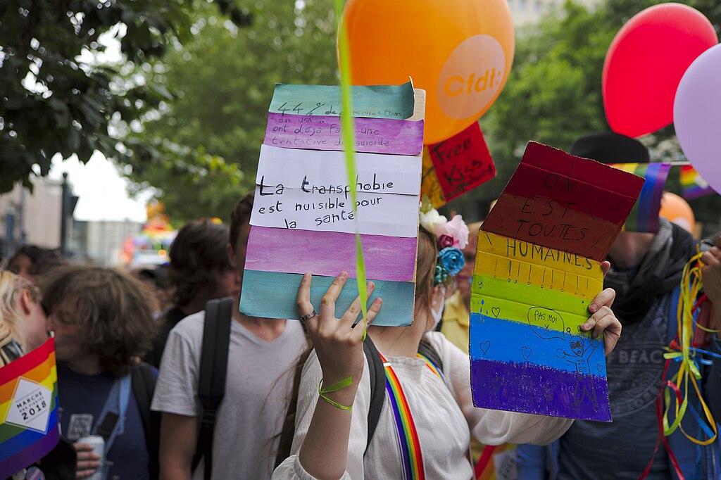 Thousands gather in France streets to protest anti-transgender Senate report