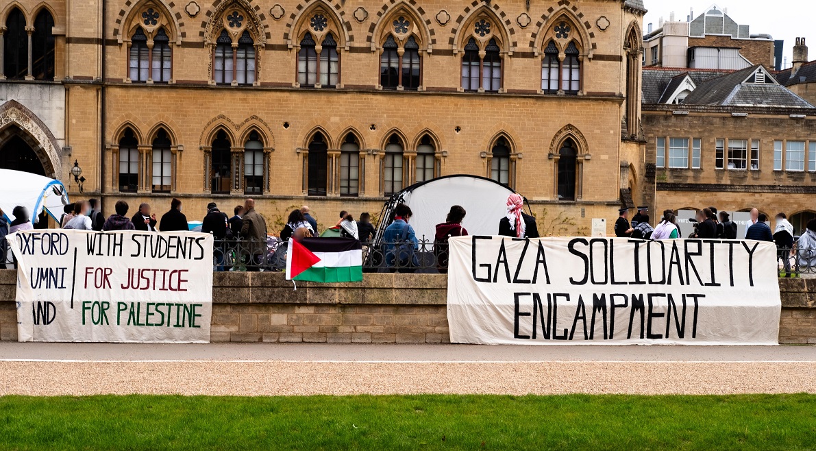 UK dispatch: university students on multiple campuses protest against Israeli actions in Gaza in solidarity with North American and European students