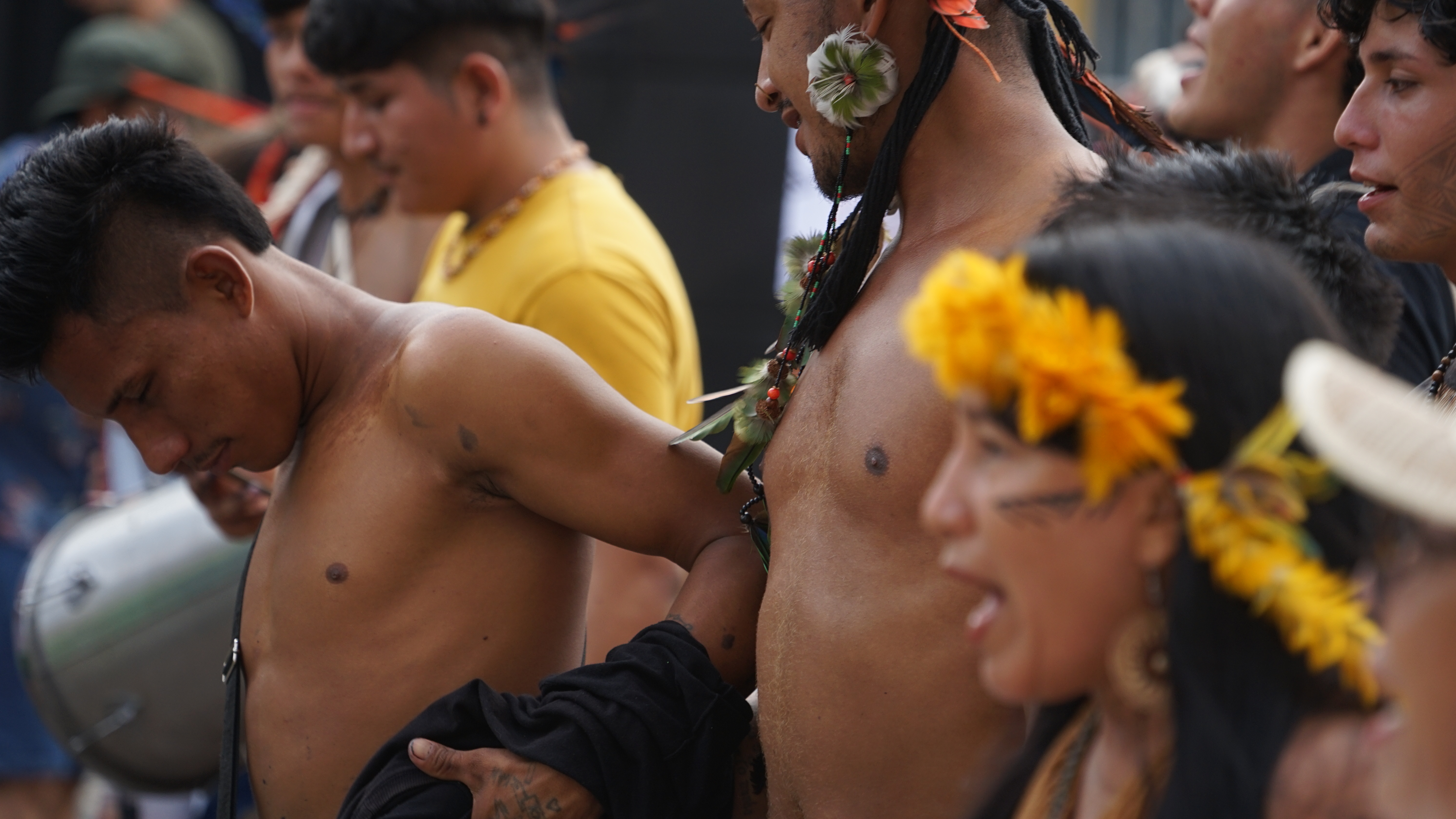 Indigenous groups protest land rights at Brazil capital