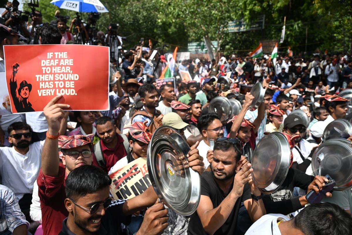 India police clash with youth-led protesters near Parliament amidst human rights concerns