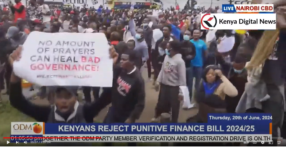 Kenya deployed violent measures to repress youth-led protests, rights group says