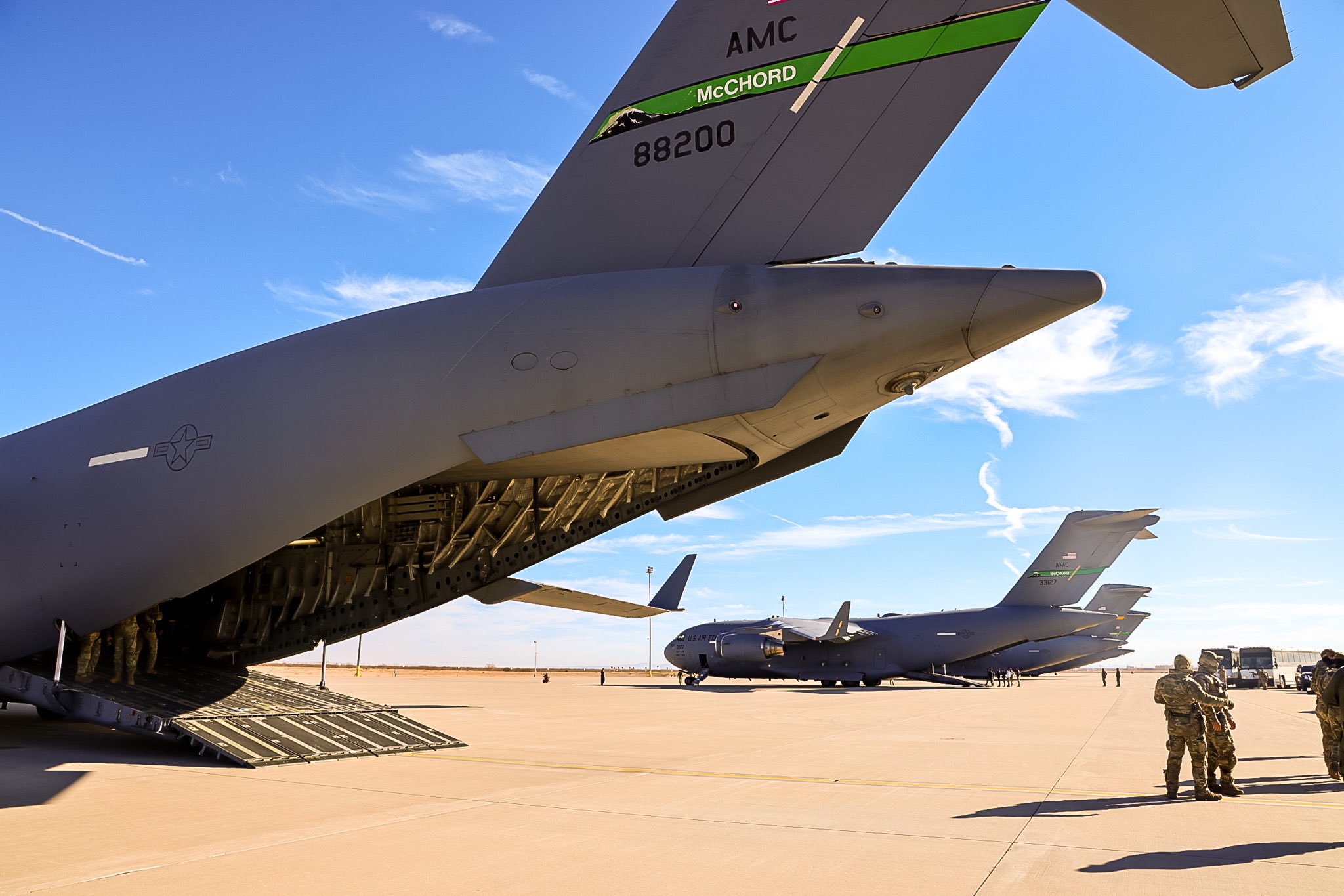 First US military plane with 10 detained migrants arrives at Guantanamo Bay